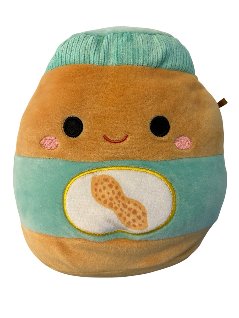 Squishmallows Antoine the Peanut Butter Jar from the food squad collection